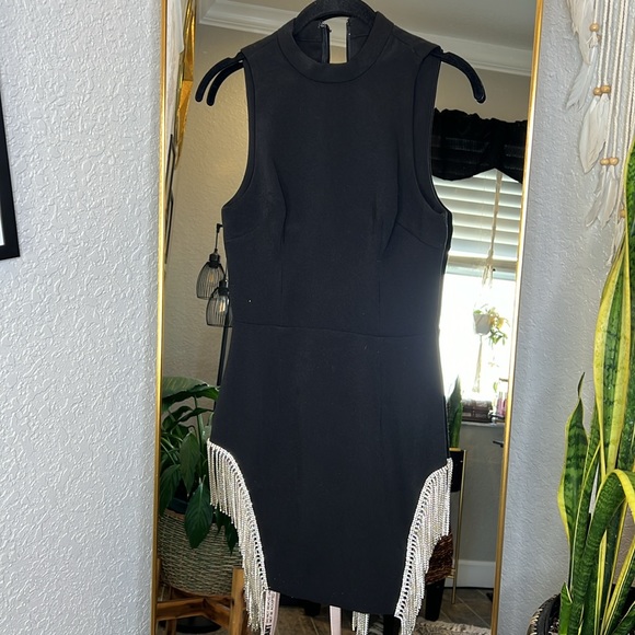 House of CB ‘Charlize’ Black Crystal Trim Dress NWT - Picture 12 of 13